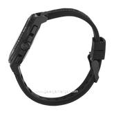 Alexandre Christie AC 6689 MC Chronograph Black Hour Marker White Rubber Strap